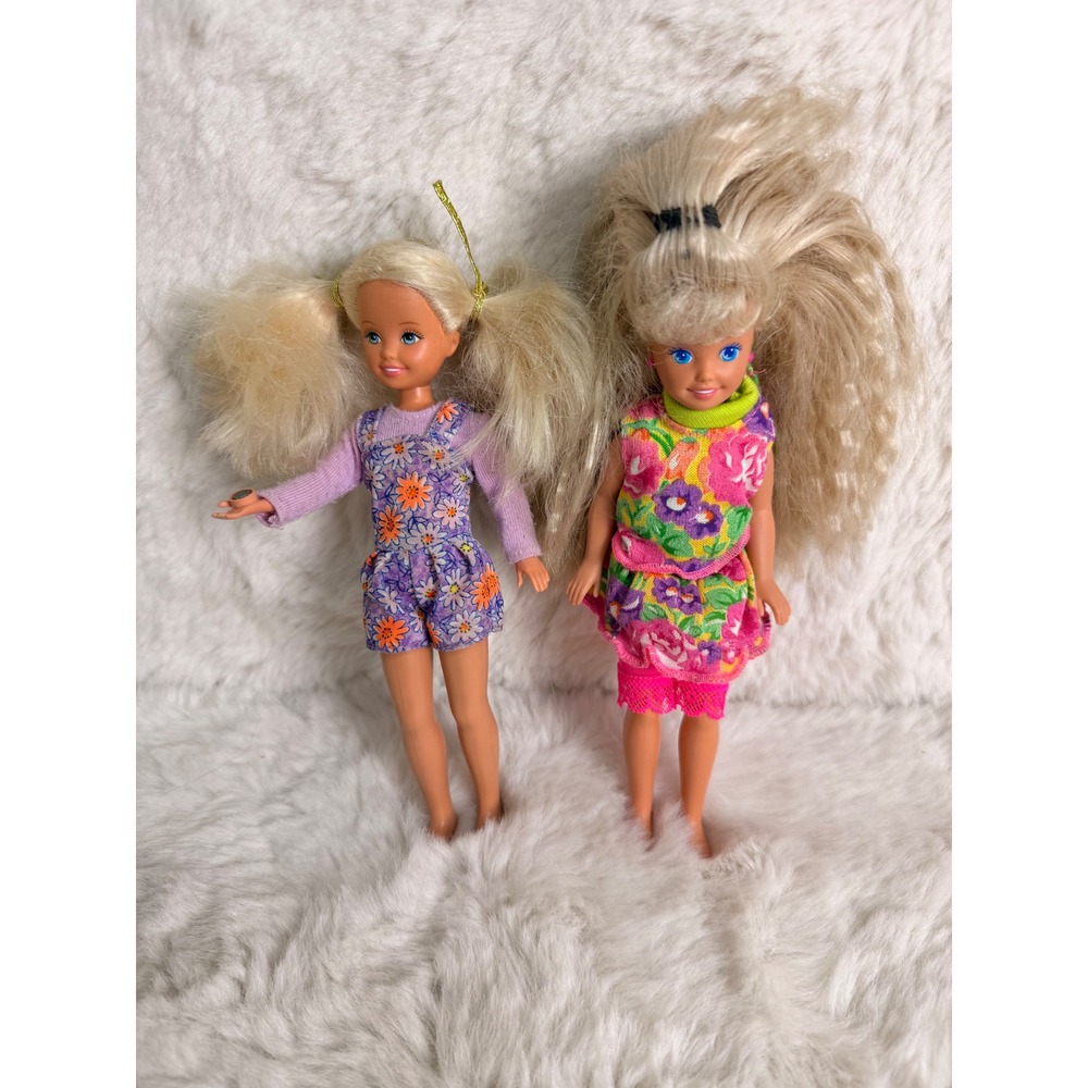 Vintage Barbie Little Sister Stacie Dolls Lot of 2 1991 Mattel 1 is Bowling Doll
